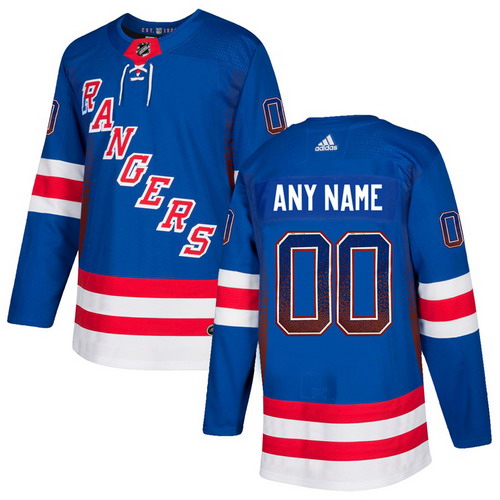 Personalized New York Rangers Blue Men’sized Drift Fashion Jersey