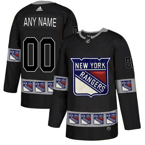 Personalized New York Rangers Black Men’sized Team Logos Fashion Jersey