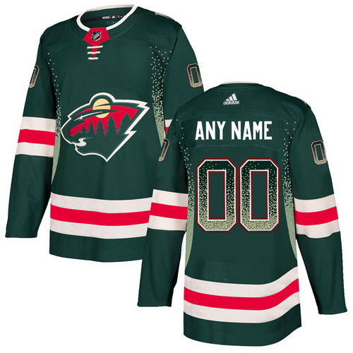 Personalized Minnesota Wild Green Men’sized Drift Fashion Jersey