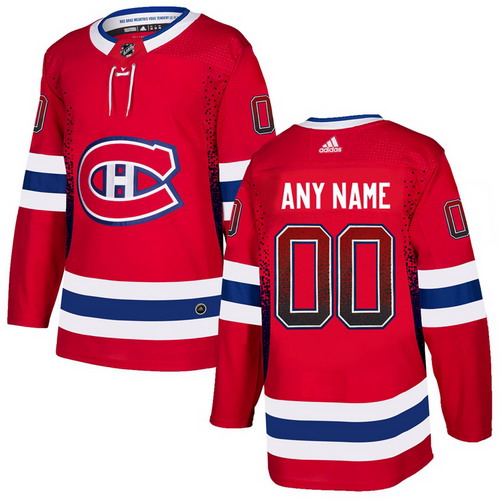 Personalized Montreal Canadiens Red Men’sized Drift Fashion Jersey