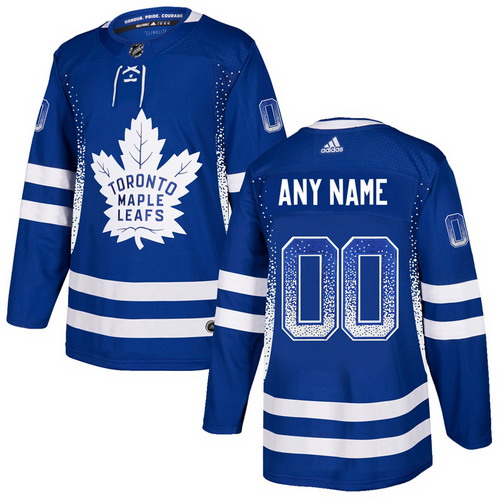 Personalized Maple Leafs Blue Men’sized Drift Fashion Jersey