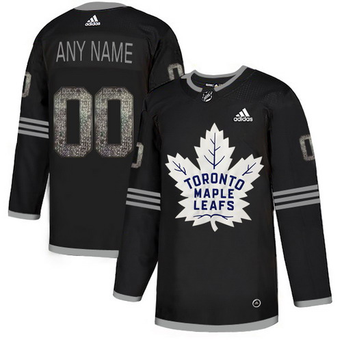 Personalized Maple Leafs Black Shadow Logo Print Men’sized Jersey