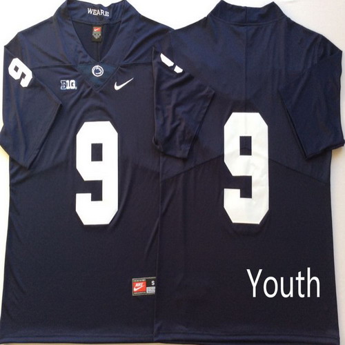 Personalized Youth Penn State Nittany Lions 9 Trace McSorley Navy Youth College Football Jersey