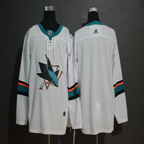 Personalized Sharks Blank White Jersey