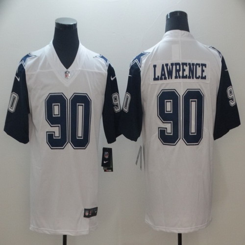 Personalized Cowboys 90 DeMarcus Lawrence White Color Rush Limited Jersey