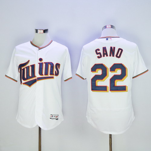 Personalized Twins 22 Miguel Sano White Flexbase Jersey