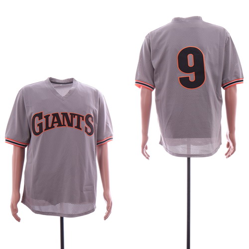 Personalized Giants 9 Matt Williams Gray BP Mesh Jersey