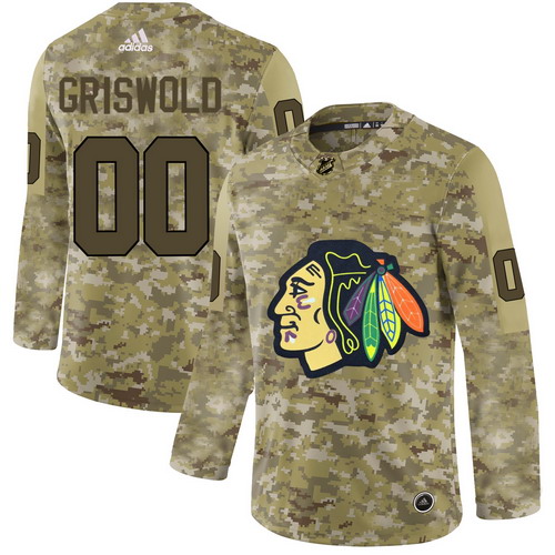Personalized Chicago Blackhawks Camo Men’sized Jersey