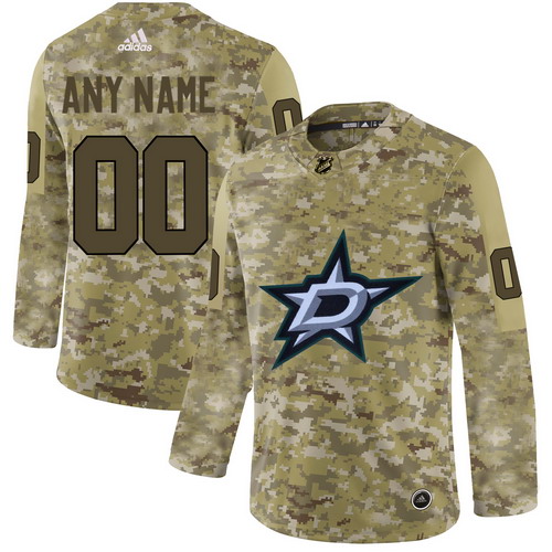 Personalized Dallas Stars Camo Men’sized Jersey