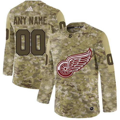 Personalized Detroit Red Wings Camo Men’sized Jersey