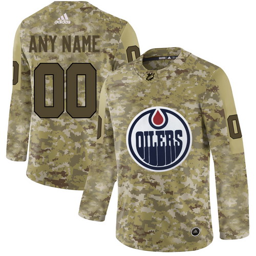 Personalized Edmonton Oilers Camo Men’sized Jersey