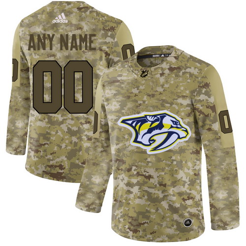 Personalized Nashville Predators Camo Men’sized Jersey