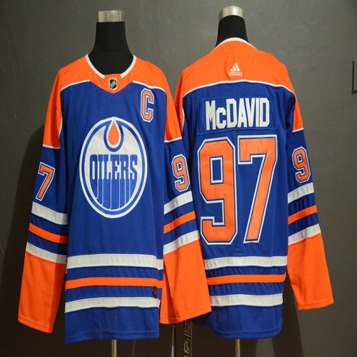 Personalized Oilers 97 Connor McDavid Royal Jersey