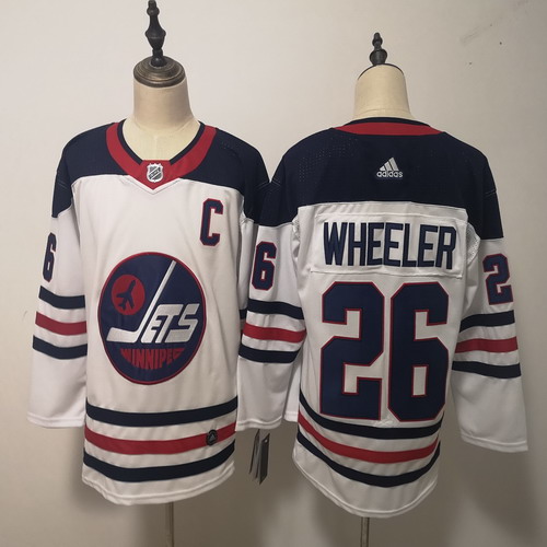 Personalized Winnipeg Jets 26 Blake Wheeler White Breakaway Heritage Jersey