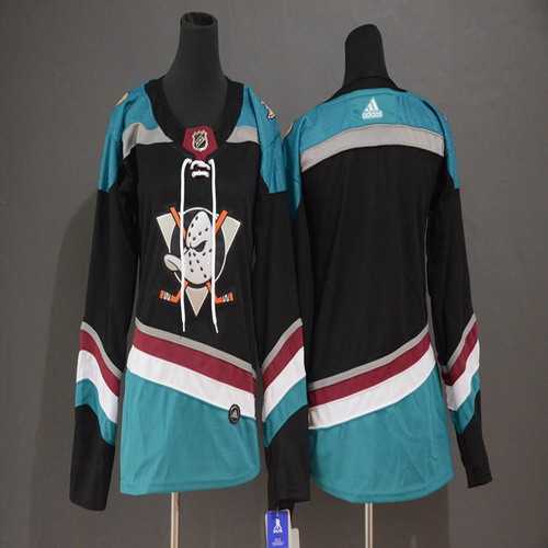 Personalized Women Ducks Blank Black Women Alternate Breakaway Jersey