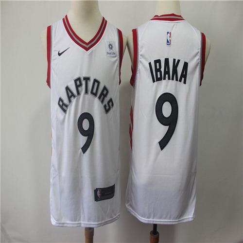 Personalized Raptors 9 Serge Ibaka White Swingman Jersey