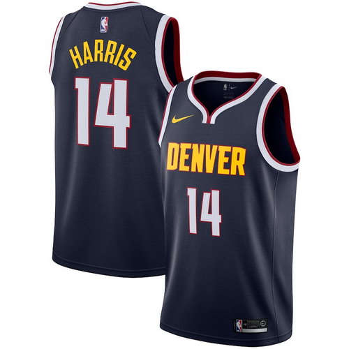 Personalized Nuggets 14 Gary Harris Navy Swingman Jersey