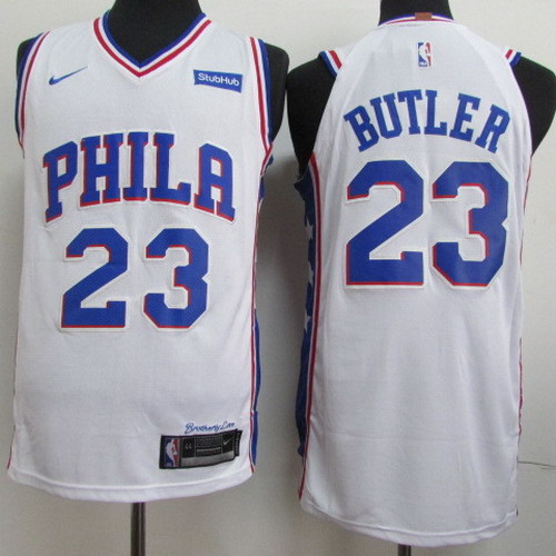 Personalized 76ers 23 Jimmy Butler White Authentic Jersey