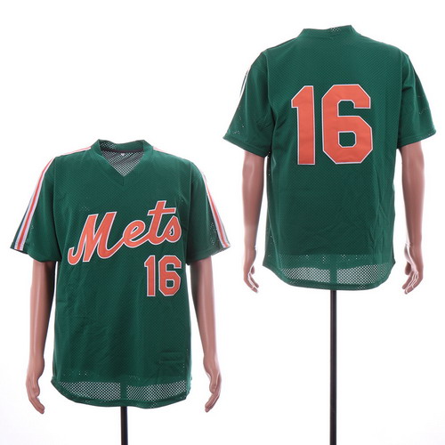 Personalized Mets 16 Dwight Gooden Green Mesh Throwback Jersey