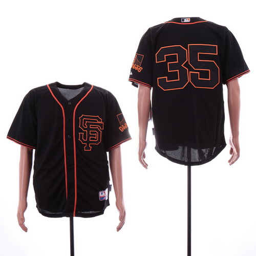 Personalized Giants 35 Brandon Carwford Black Alternate Cool Base Jersey