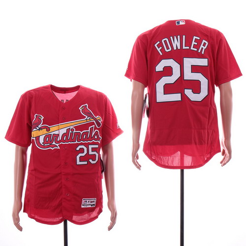 Personalized Cardinals 25 Dexter Fowler Red Flexbase Jersey