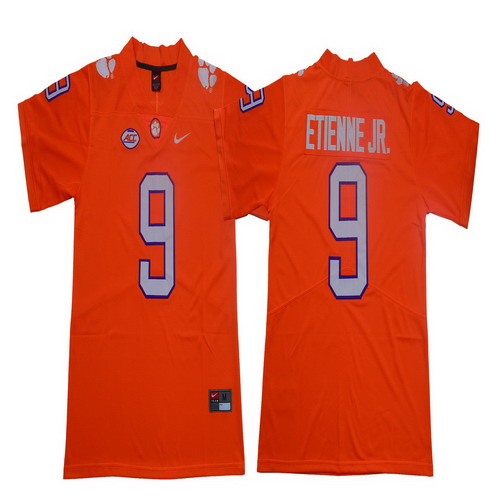 Personalized Clemson Tigers 9 Travis Etienne Jr. Orange College Football Jersey