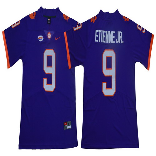 Personalized Clemson Tigers 9 Travis Etienne Jr. Purple College Football Jersey