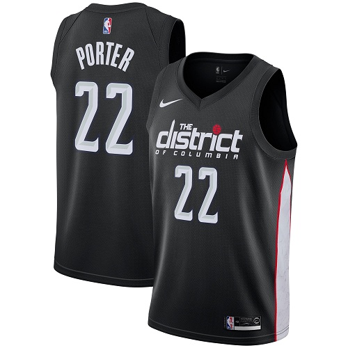 Personalized Wizards #22 Otto Porter Black NBA Swingman City Edition 2018 19 Jersey