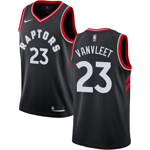 Personalized Raptors #23 Fred VanVleet Black NBA Swingman Statement Edition Jersey