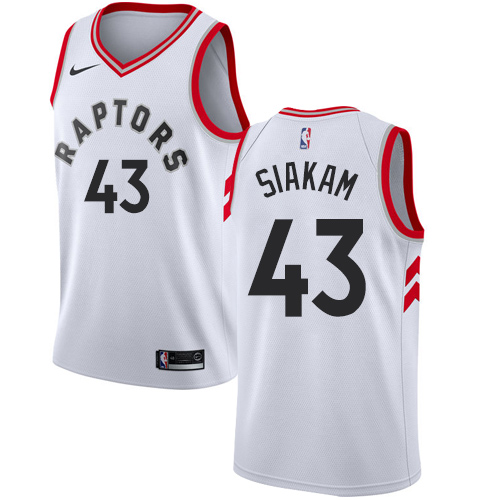 Personalized Raptors #43 Pascal Siakam White NBA Swingman Association Edition Jersey