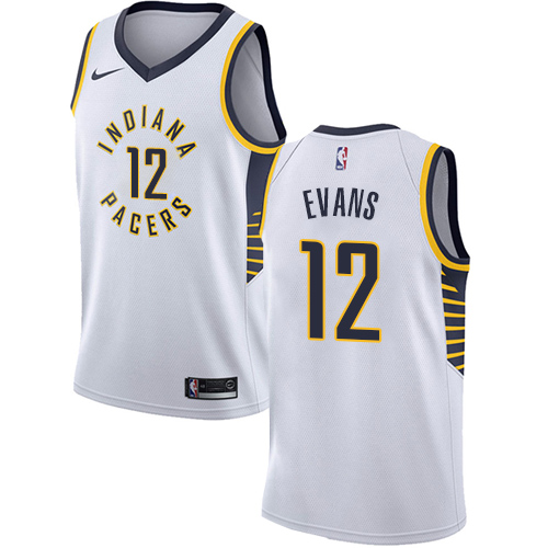 Personalized Pacers #12 Tyreke Evans White NBA Swingman Association Edition Jersey