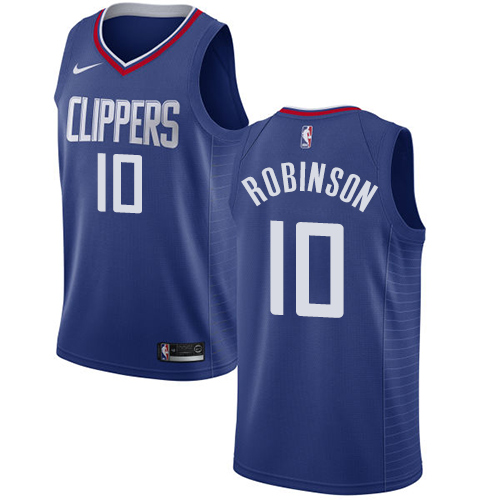 Personalized Clippers #10 Jerome Robinson Blue NBA Swingman Icon Edition Jersey