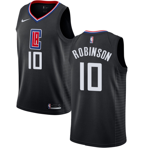 Personalized Clippers #10 Jerome Robinson Black NBA Swingman Statement Edition Jersey