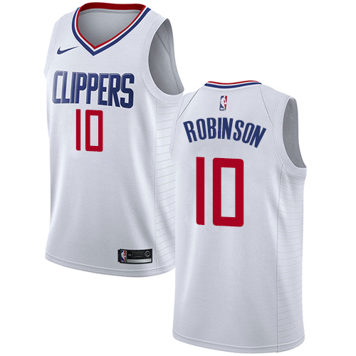 Personalized Clippers #10 Jerome Robinson White NBA Swingman Association Edition Jersey