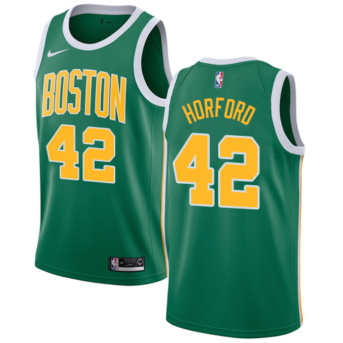 Personalized Celtics #42 Al Horford Green NBA Swingman Earned Edition Jersey