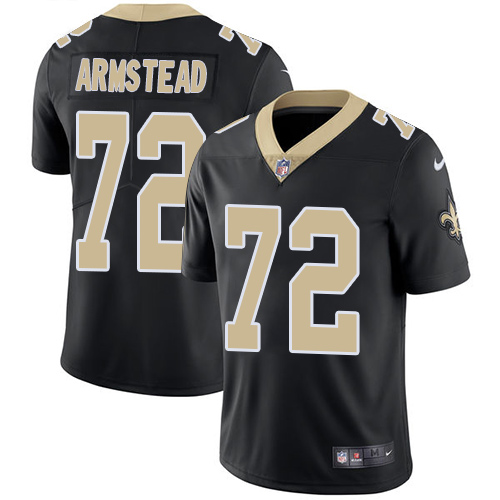 Personalized Saints #72 Terron Armstead Black Team Color Men’s Stitched NFL Untouchable Limited Jersey