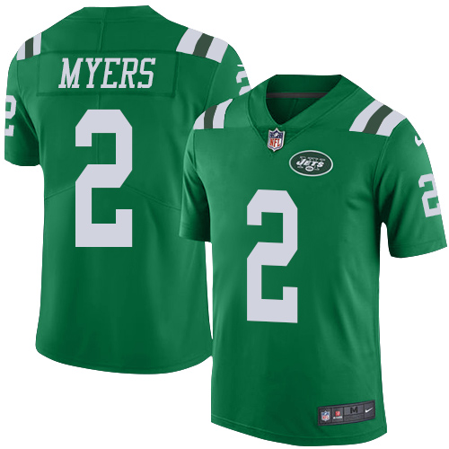 Personalized Jets #2 Jason Myers Green Men’s Stitched NFL Limited Rush Jersey