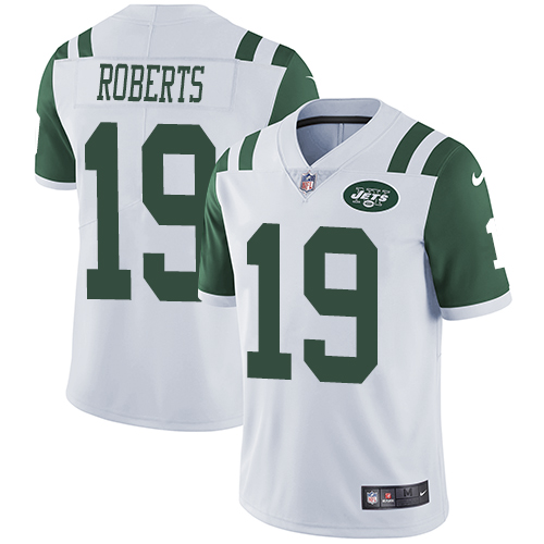 Personalized Jets #19 Andre Roberts White Men’s Stitched NFL Untouchable Limited Jersey