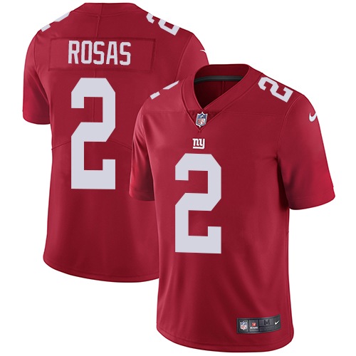 Personalized Giants #2 Aldrick Rosas Red Alternate Men’s Stitched NFL Untouchable Limited Jersey