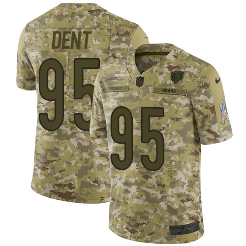 Personalized Bears #95 Richard Dent Camo Men’s Stitched NFL Limited 2018 Salute To Service Jersey