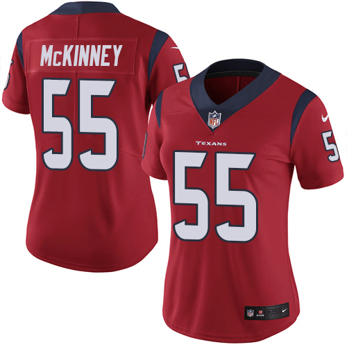 Personalized Texans #55 Benardrick McKinney Red Alternate Women’s Stitched NFL Untouchable Limited Jersey