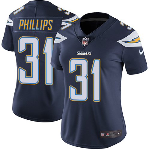 Personalized Chargers #31 Adrian Phillips Navy Blue Team Color Women’s Stitched NFL Untouchable Limited Jersey