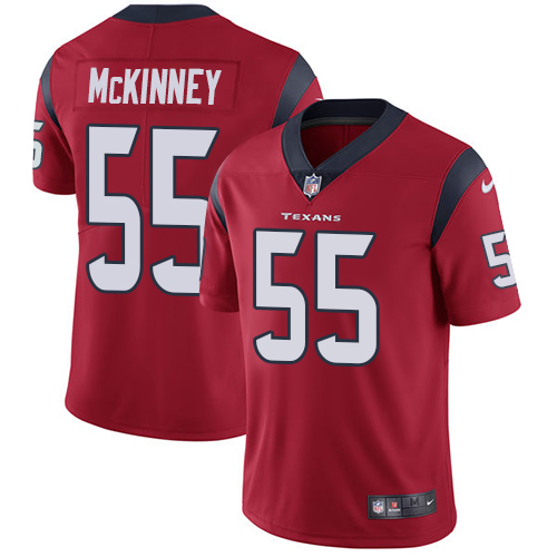 Personalized Texans #55 Benardrick McKinney Red Alternate Youth Stitched NFL Untouchable Limited Jersey