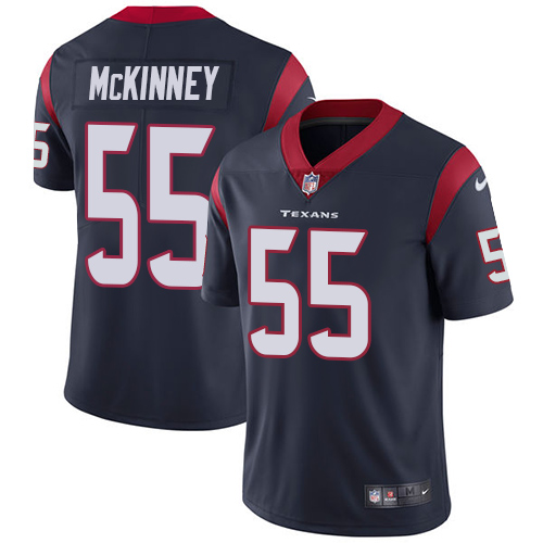 Personalized Texans #55 Benardrick McKinney Navy Blue Team Color Youth Stitched NFL Untouchable Limited Jersey