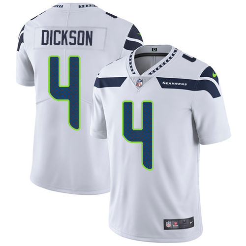Personalized Seahawks #4 Michael Dickson White Youth Stitched NFL Untouchable Limited Jersey