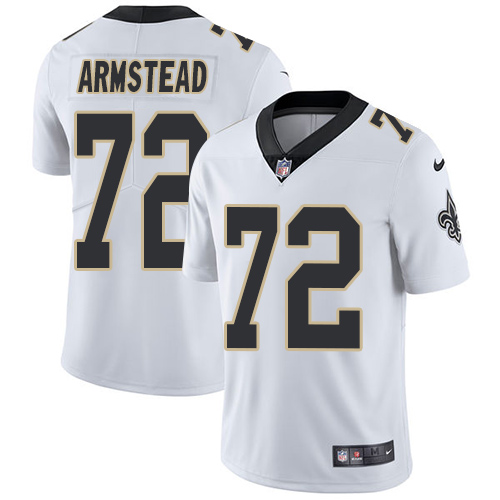Personalized Saints #72 Terron Armstead White Youth Stitched NFL Untouchable Limited Jersey