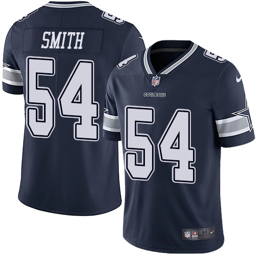 Personalized Cowboys #54 Jaylon Smith Navy Blue Team Color Youth Stitched NFL Untouchable Limited Jersey
