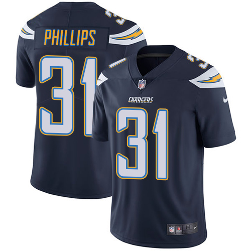 Personalized Chargers #31 Adrian Phillips Navy Blue Team Color Youth Stitched NFL Untouchable Limited Jersey