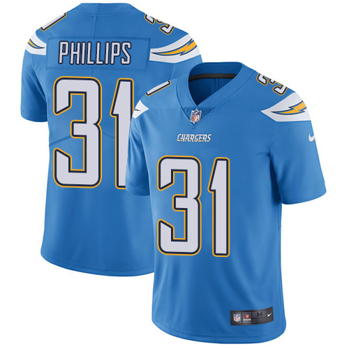 Personalized Chargers #31 Adrian Phillips Electric Blue Alternate Youth Stitched NFL Untouchable Limited Jersey