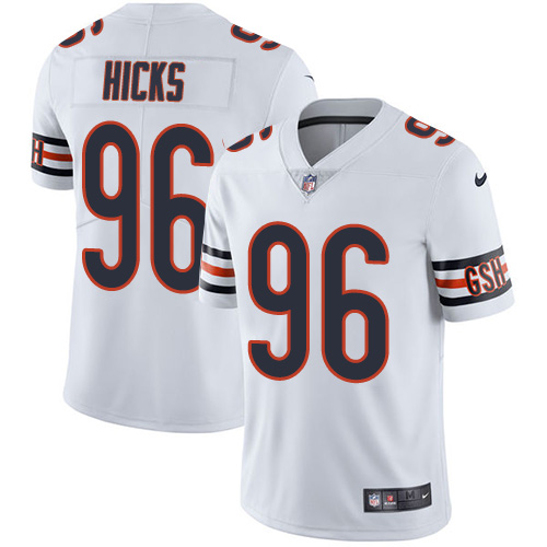 Personalized Bears #96 Akiem Hicks White Youth Stitched NFL Untouchable Limited Jersey